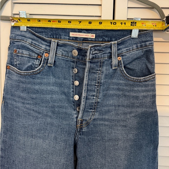 Levi’s Ribcage Straight Ankle - HEMMED - Sz 26 - Picture 2 of 6